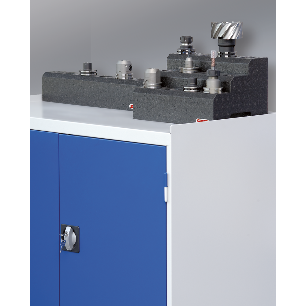 CNC-Werkzeugträger aus Schaumstoff SK40 für 12 Aufnahmen